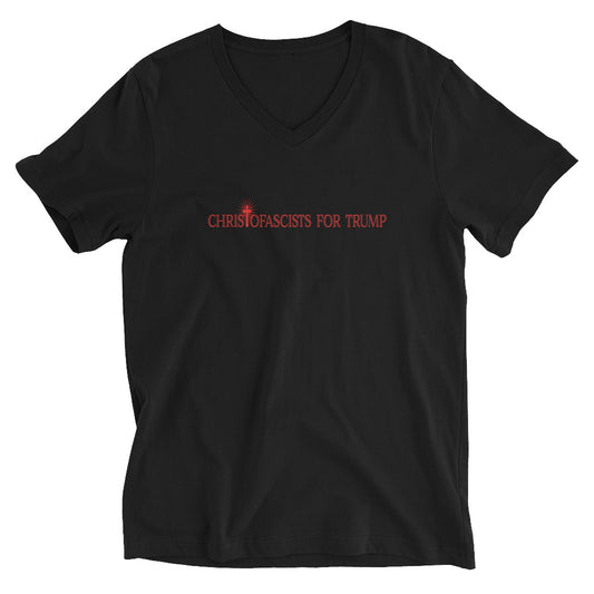 Christofascists for Trump V-Neck T-Shirt