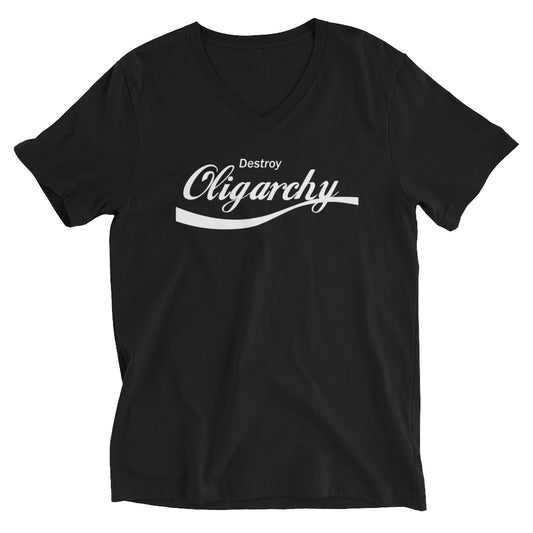 Destroy Oligarchy Unisex V-Neck T-Shirt